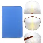 Night Led Lamp Book PU Cover LED Night Portable Folding Book Lamp