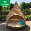 Luxury bird nest daybed delicate rattan daybed with canopy