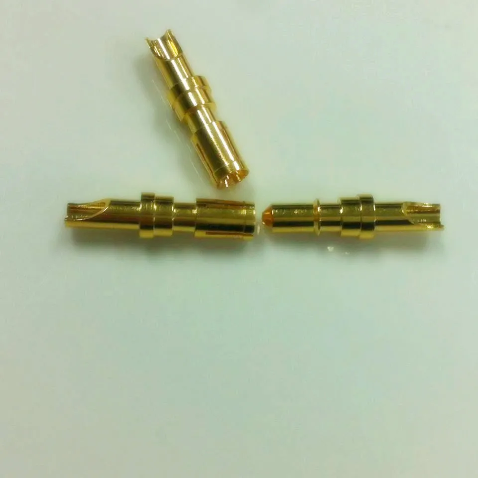 Brass Spring Loaded Power Electrical Contact Pins Pogo Pin Test Probe
