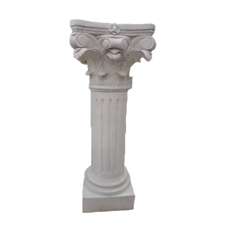 Antiguo romano tipos mármol sólido ronda columnas de piedra para la venta