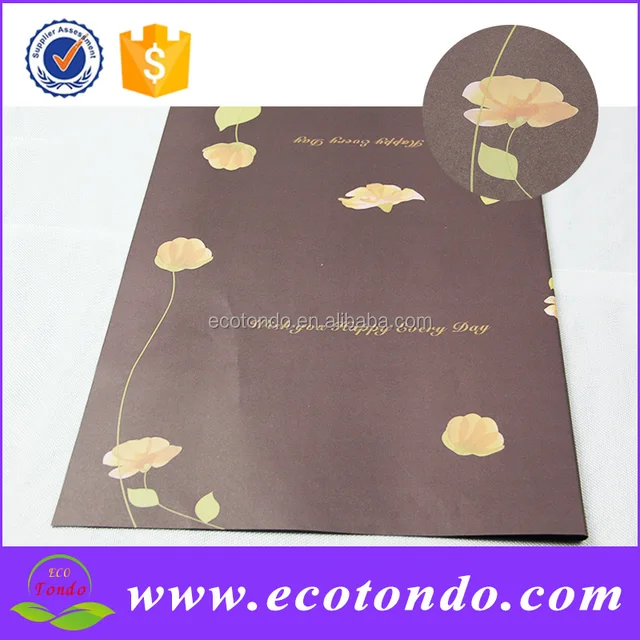oem custom printed gift brown paper wrapping ideas
