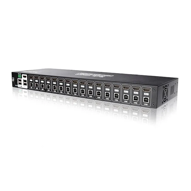 Apoio Hub USB/Teclado/Mouse 4 K Switcher KVM Switch HDMI 16x1 Transmiss&atilde;o de V&iacute;deo - ANKUX.COM