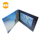 Custom A5 Size 7 Inch Lcd Screen Invitation Video Greeting Card Lcd Video Brochure Card