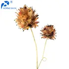 China Supplier Excellent Quality Wedding Party Decorative Craft Customized 4inch Pheasant Feather Ball Stem
