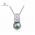 China Fashion Jewelry 925 Sterling Silver Pearl Pendant Bead Necklace