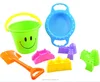 Promotional Plastic Summer Outdoor Games Bucket 7 PCS Sand Toys Beach Set Toy