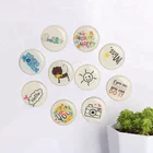 Custom logo printing advertising epoxy crystal fridge magnet