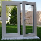 Competitive price UPVC profile low-e glass windows for building use