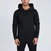 Men urban sports wear Custom Hoodie Black color Casual Gym Wear Wholesale pullover sports wear 2017 design