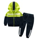 Cheap custom made logo printed kids jogging track suit for boys