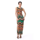 Cheap Price Africa Clothes O Neck Printed Bodycon Women Dresses