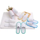 Wholesale Customized Design Towel Fabric Disposable Spa Hotel Slipper