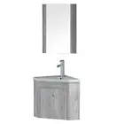 European Style PVC Bathroom Vanity Under Sink Corner Cabinet