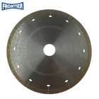 180*1.8/1.4*7*25.4mm Hot Press 7inch Hot Press continuous rim diamond saw blade for cutting hard ceramic tile , granite