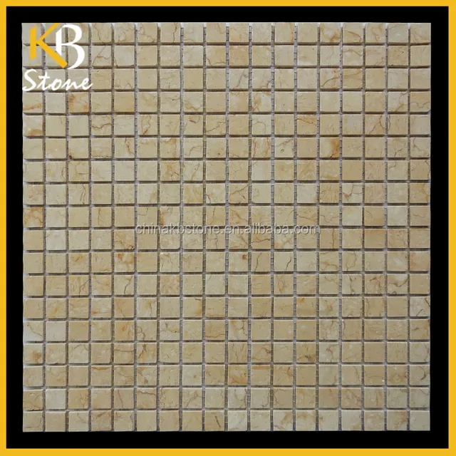Gold marble mosaic tiles from KB Stone