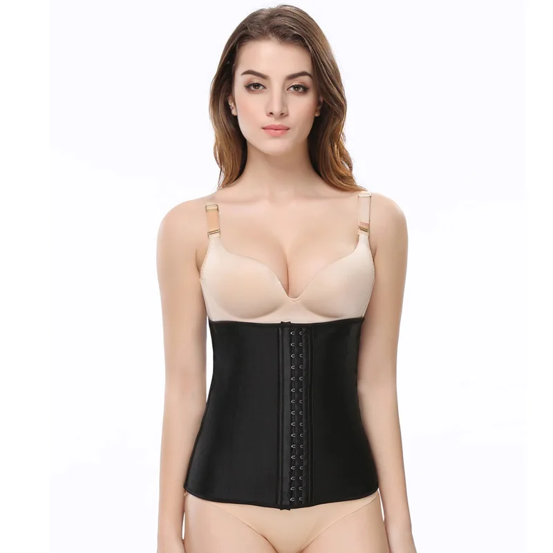 SSY012 xs-6xl USA Slimming black corset waist trainer with high quality Latex coLatex corset natural latset natural latex corset