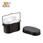 Aluminum Lunch Box Military Mess Tin Army Mess Kit Outdoor Japanese Style