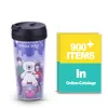 Custom Made Image Mug Design Our Your Own Paper Insert 16oz Plastic Drinking Tumbler Reusable with Logo and Leak Proof Lid