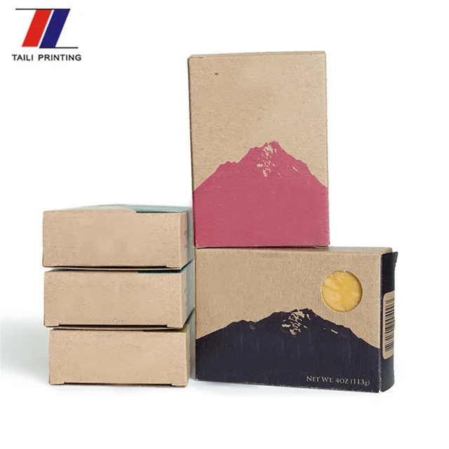 factory custom paper soap box package plain white retail paper