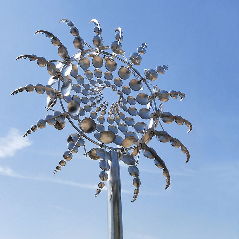 Outdoor Large Abstract Metal Stainless Steel Wind Spinner Kinetic Large Stainless Steel Wind Spinners