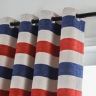 High quality indoor home elegant plaid French jacquard window curtain blackout