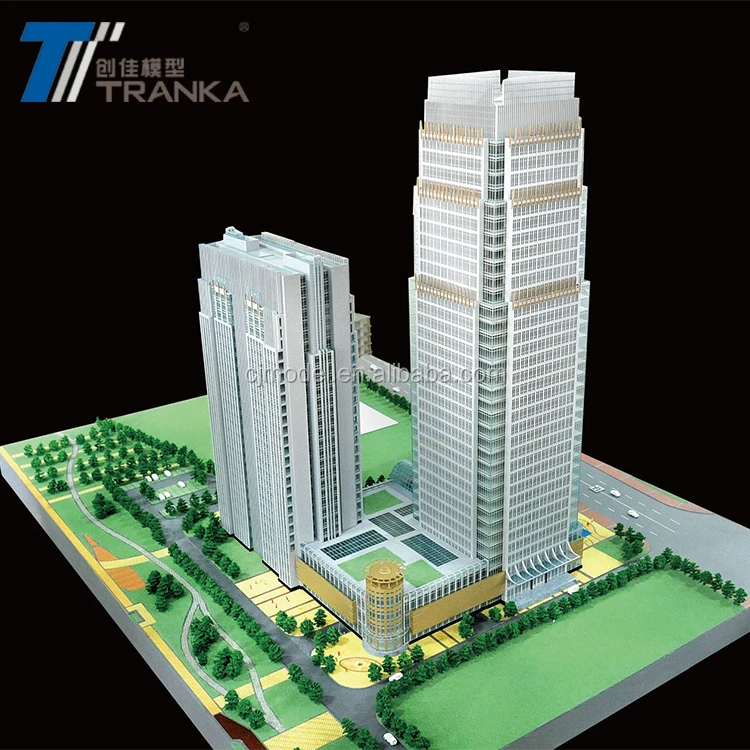 Architectural maquette miniature building model for property company