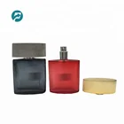 50ml/100ml colorful empty new design customized spray pump parfum glass bottle