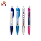 best selling plastic scrolling banner pen promotional pen with roll out paper