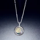 Baoyuan Jewelry Four-color zircon diamond Rose Charm Pendants CSE1586