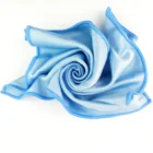 High Quality Blue Microfiber CLeaning Cloth For Stainless Appliances shiny glass cleaning cloth
