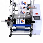 Round Bottle Automatic Flat Labeling Machine Label Applicator