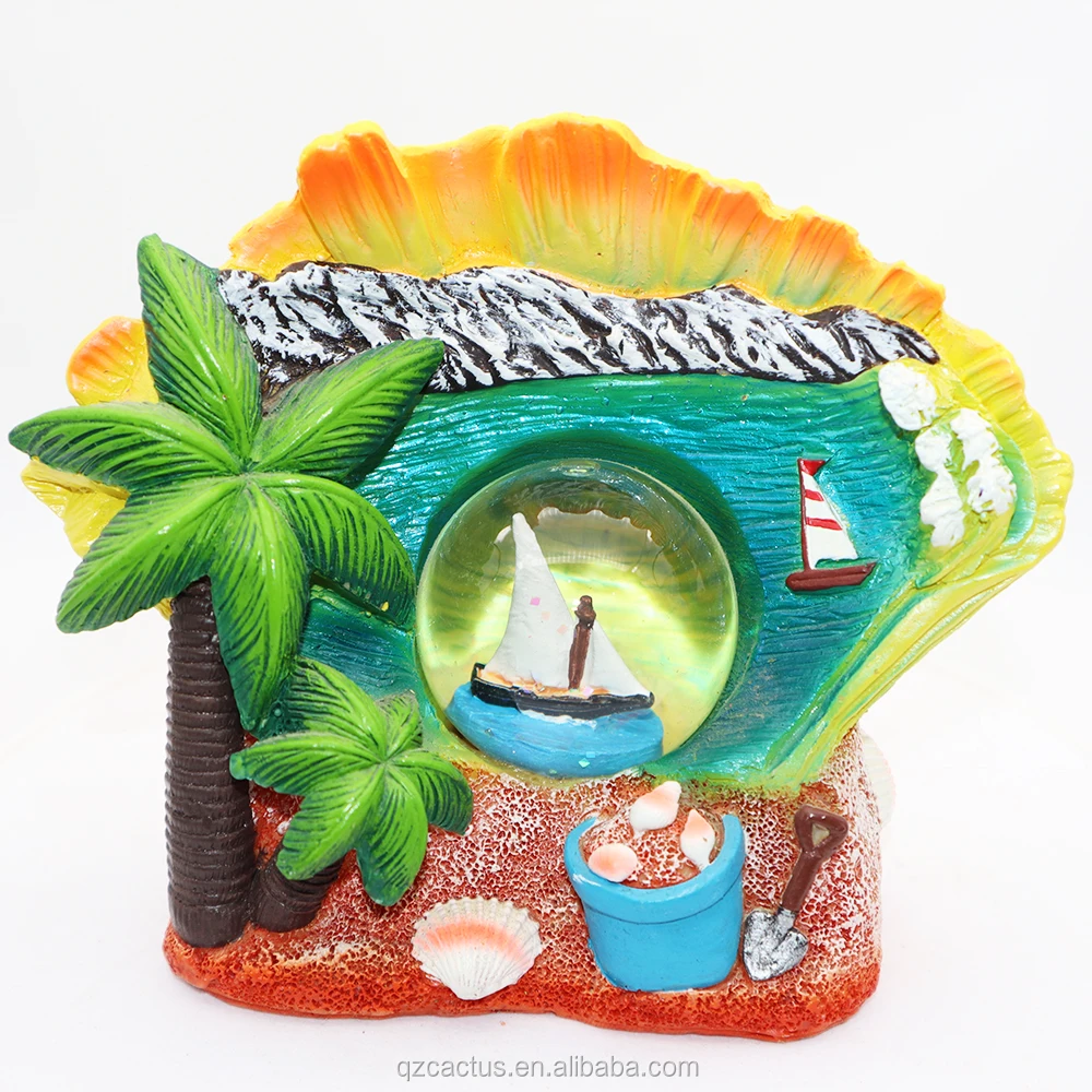 customized polyresin snow globe ocean souvenir decoration gifts