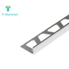 OEM Decorative Tile Metal Trim Wholesaler Brushed Silver Tile Edge Trim 6 8 10mm Aluminum Tile Trim Strip