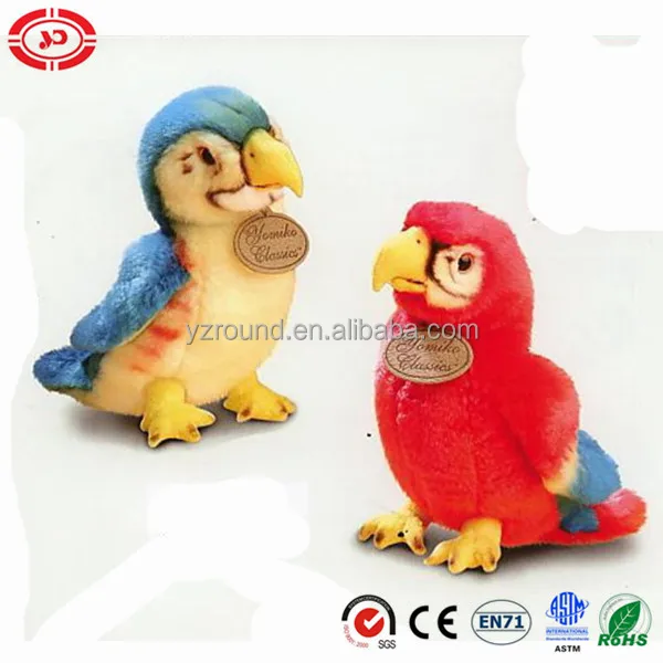 two colors super soft plush well stuffed parrot cute bird toy