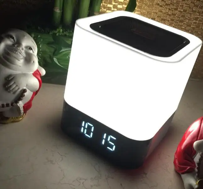 oem wireless smart bluetooth led light speaker system with power bank - ANKUX.COM