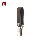 Wholesale Genuine Handmade Luxury Custom Key Chain Blank Metal Car Logo Pu Leather Keychain