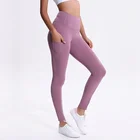 Recycled Quick Dry Sportswear Fitness Women Yoga Pants Leggings With Pocket