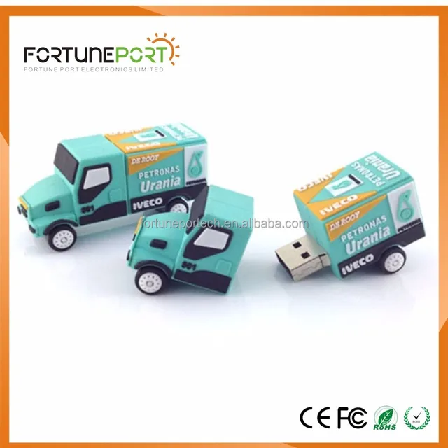 dedicated designed gifts truck bus shaped usb flash memory bulk
