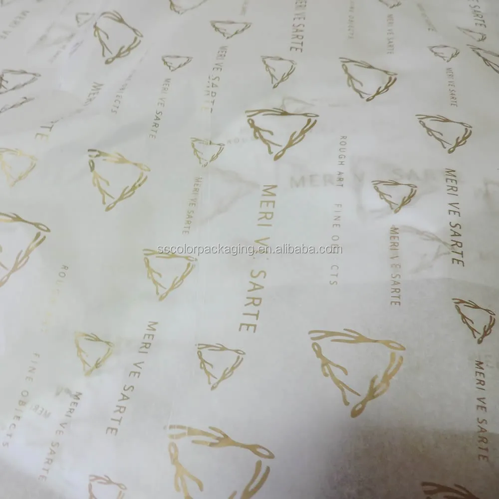 brand logo printed gift garment shoes tissue wrapping paper