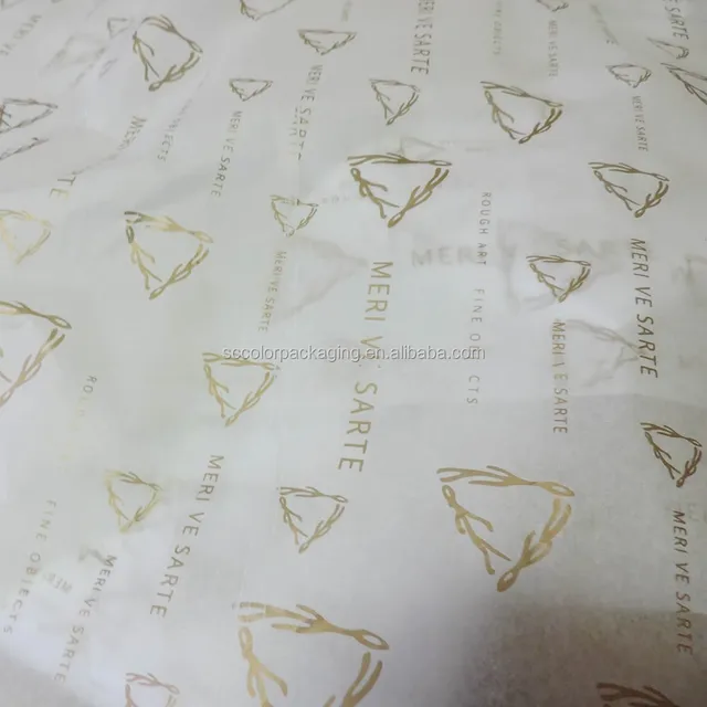 quality brand logo printed gift garment shoes tissue wrapping