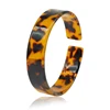 Fashion Thin tortoise shell Cellulose Acetate Resin acrylic cuff bangle bracelet