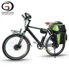 Gaea suspension fork electric mountain bike with travel luggage bags enduro ebike frame bycycle
