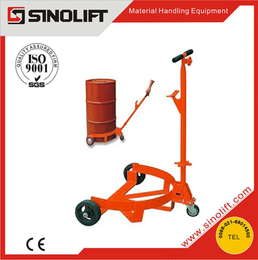 sinolift dc500 portable mechanical drum handling cart with bung