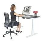 Venace V White Office Desk Electric Height Adjustable Standing Desk Table Legs