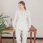 pijamas pajamas nightwear for women sleepwear pajamas cotton knit pijamas de mujer sexy pajamas