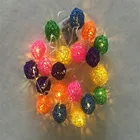 top sale led rattan ball string lights battery powered led lights