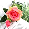 YO CHO Home Christmas Artificial Flower gift Wedding Centerpieces Decoration Single Rose Decorative Real Touch Latex Rose Flower