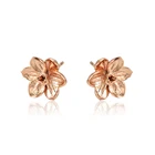 Rose Gold Earrings Plated Earring 96074 Xuping Rose Gold Plated Flower Shaped Ancient Royal Earrings Jewelry