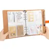 Wholesale Multi-functional OEM Custom pvc collector book ring bind pu Leather cover Business 200 Count Card Holder Book