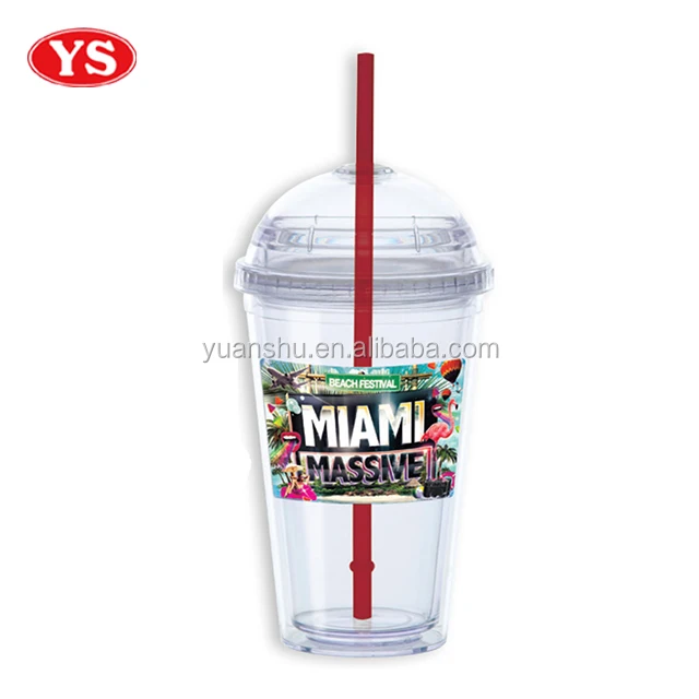 double-deck plastic cup